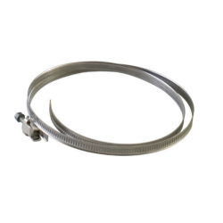 Lot 2 colliers plats inox de serrage gaines ventilation zoom